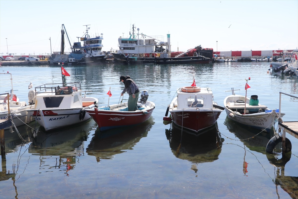 Tekirdağ'da, lodosun etkisini yitirmesiyle deniz ulaşımı normale döndü. Tekirdağ sahiline...