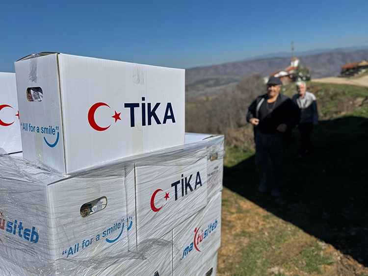 TİKA'dan Kuzey Makedonya'ya 57 Ton Gıda Yardımı