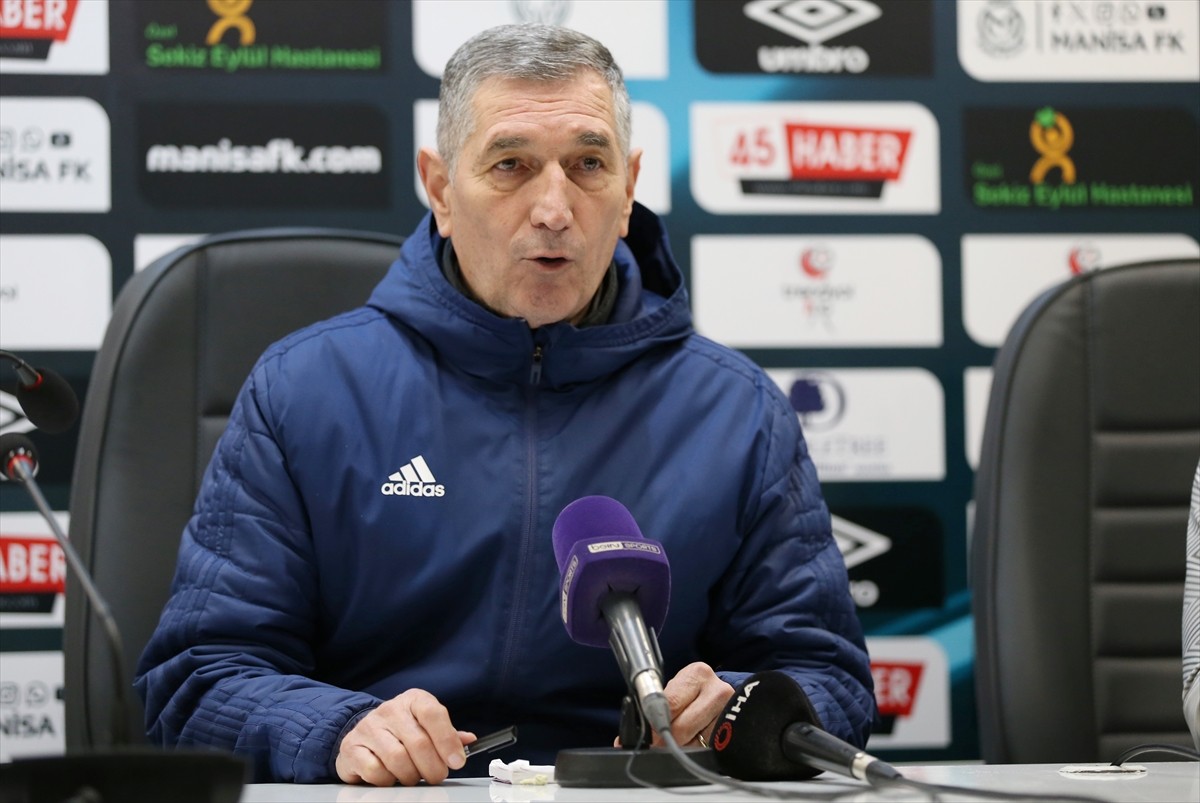 Trendyol 1. Lig’in 28. haftasında Manisa FK ile Alagöz Holding Iğdır FK, Manisa 19 Mayıs Stadı’nda...