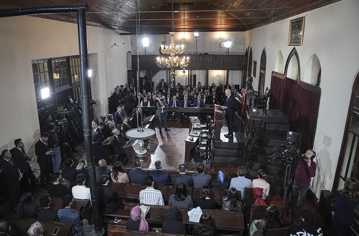 Türkiye Büyük Millet Meclisi (TBMM) Başkanı Numan Kurtulmuş, Birinci Meclis Binası'nda düzenlenen...
