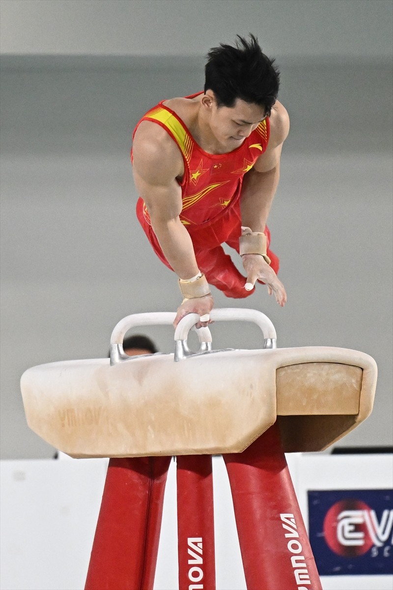 Vestel'in sponsorluğunda Antalya İbrahim Çolak Cimnastik Salonu'nda düzenlenen Artistik Cimnastik...