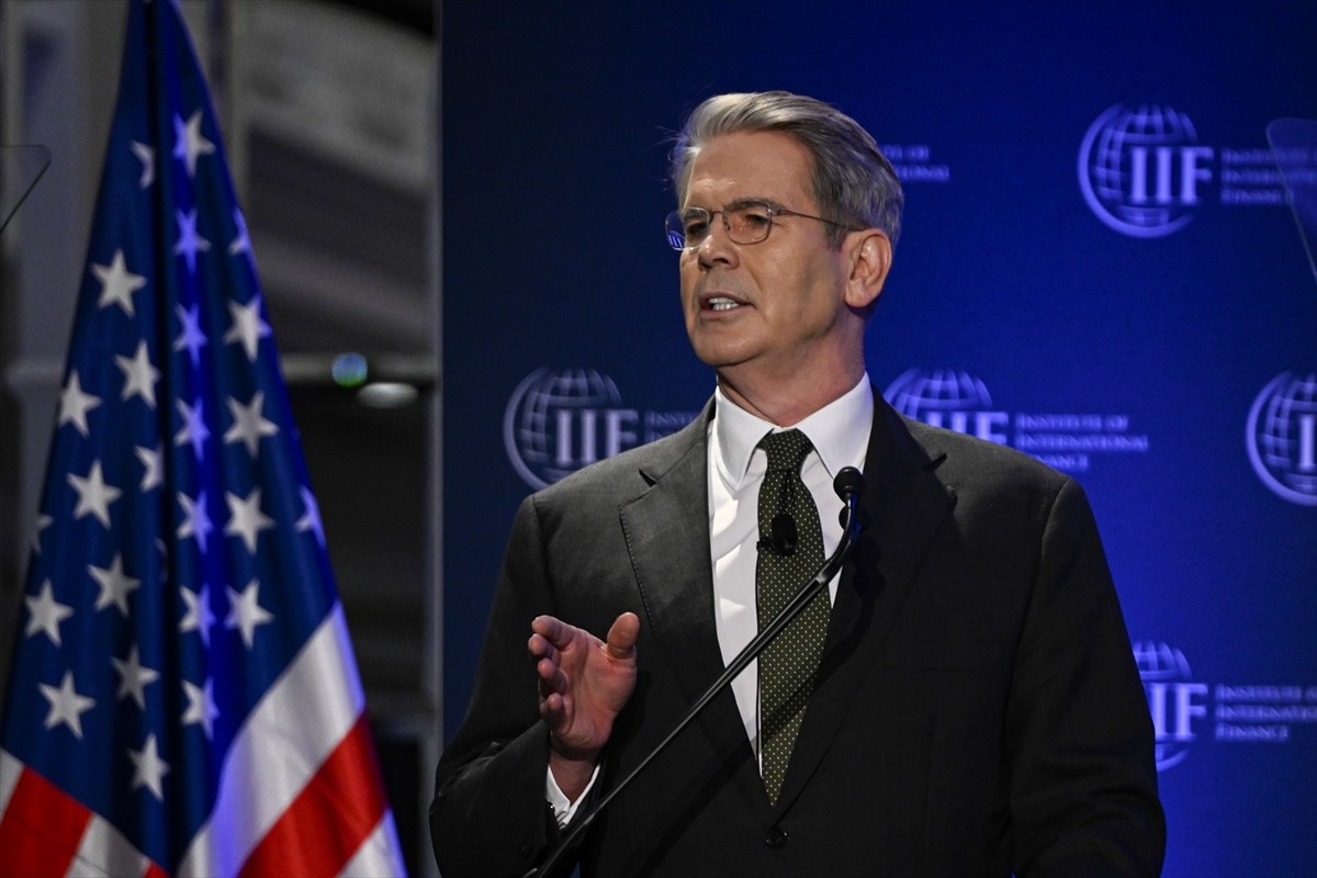 ABD Hazine Bakanı Scott Bessent (fotoğrafta), Uluslararası Finans Enstitüsü (IIF) tarafından...