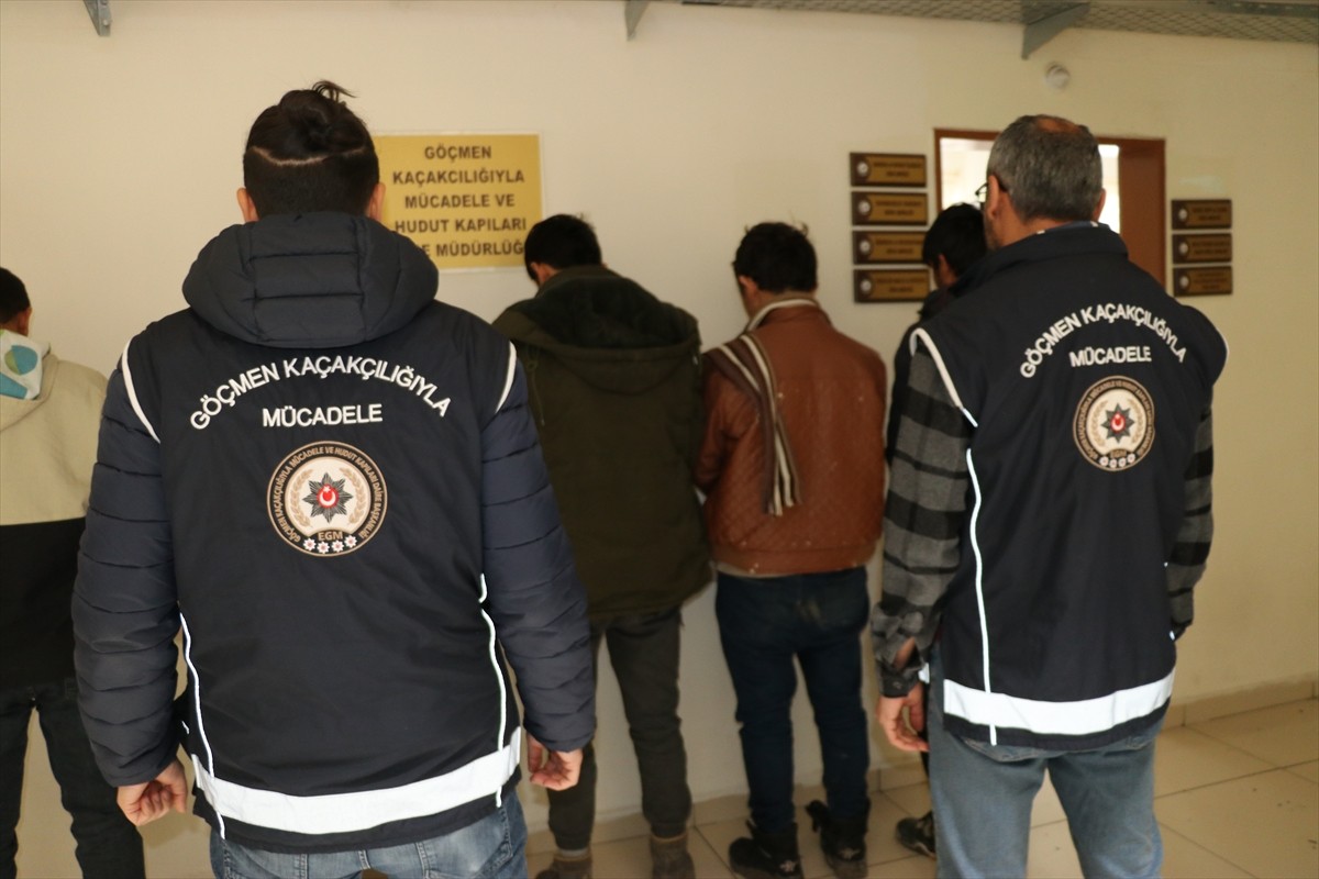 Amasya'da canlı hayvan taşıyan 2 tırda 5 düzensiz göçmen yakalandı.