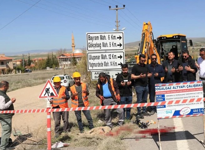 Ankara Ayaş'ta Doğalgaz Altyapı Çalışmaları Başladı