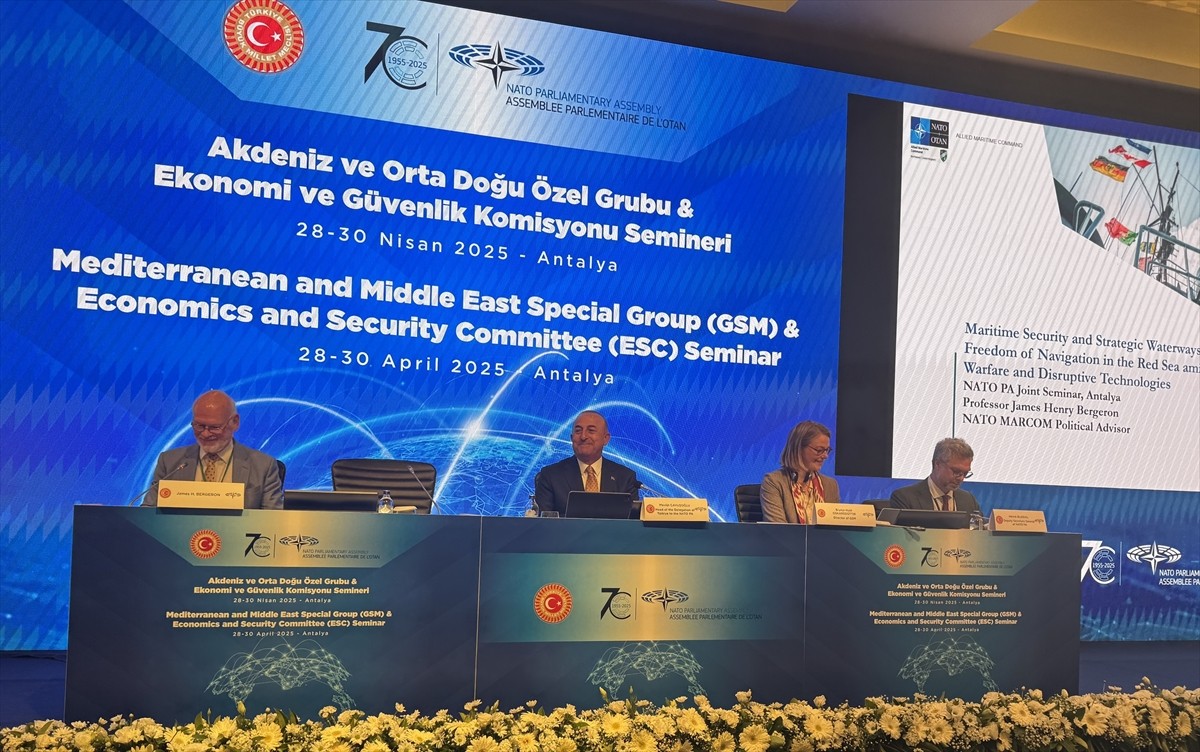 Antalya'da düzenlenen NATO Parlamenter Asamblesi (PA) bünyesindeki Akdeniz ve Orta Doğu Özel Grubu...
