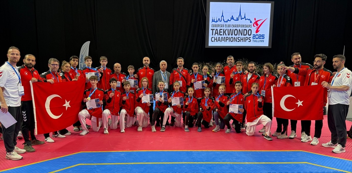 Avrupa Kulüpler Tekvando Şampiyonası'na yıldızlar kategorisinde katılan Türk sporcular, 3'ü altın...