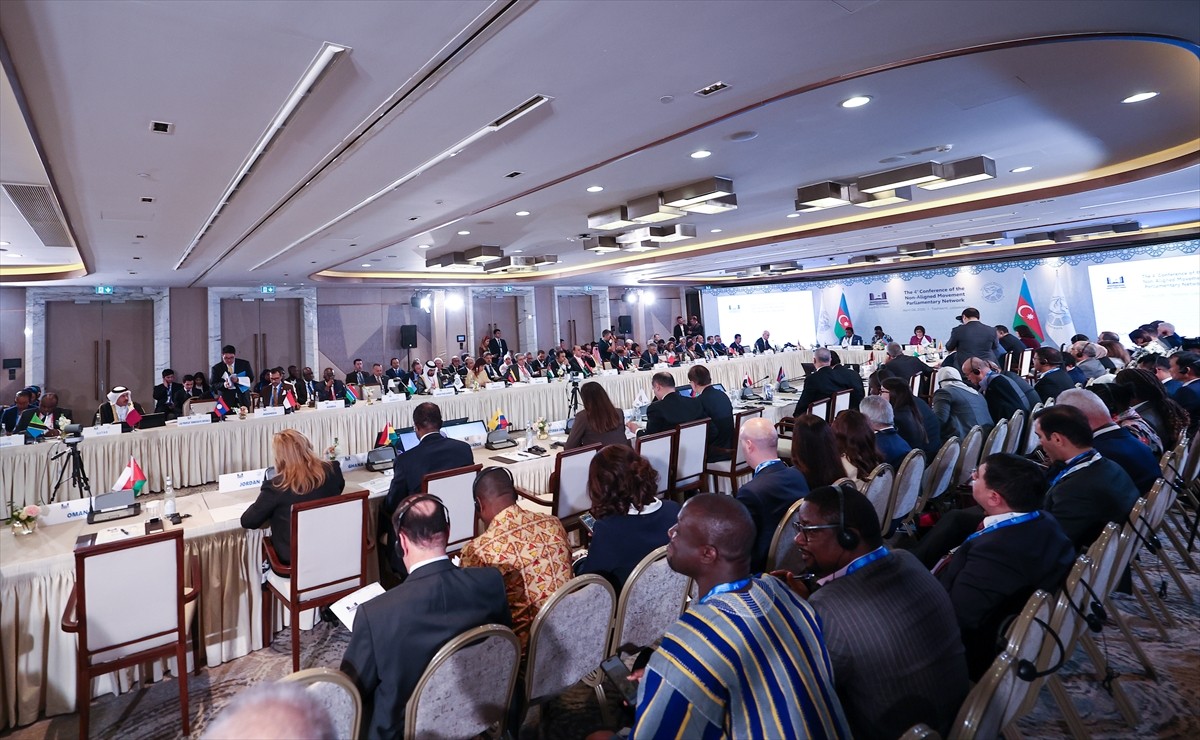 TBMM Başkanı Numan Kurtulmuş, Özbekistan'ın başkenti Taşkent'te düzenlenen Parlamentolar Arası...