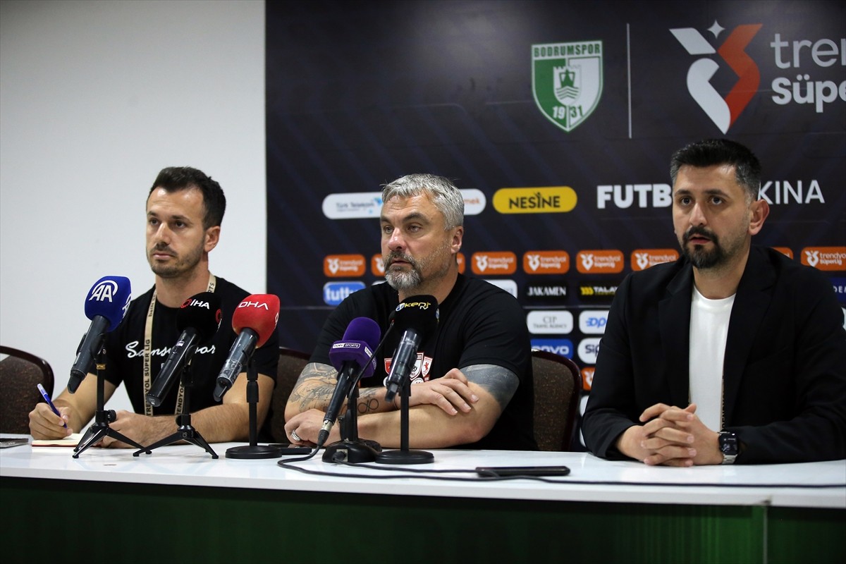 Trendyol Süper Lig'in 33. haftasında Sipay Bodrum FK ile Reeder Samsunspor, Grey Beton Bodrum...