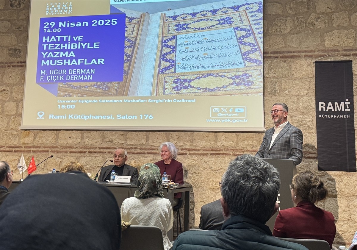 Türkiye Yazma Eser Kurumu Başkanlığı (TÜYEK) tarafından Rami Kütüphanesi'nde "Hattı ve Tezhibiyle...