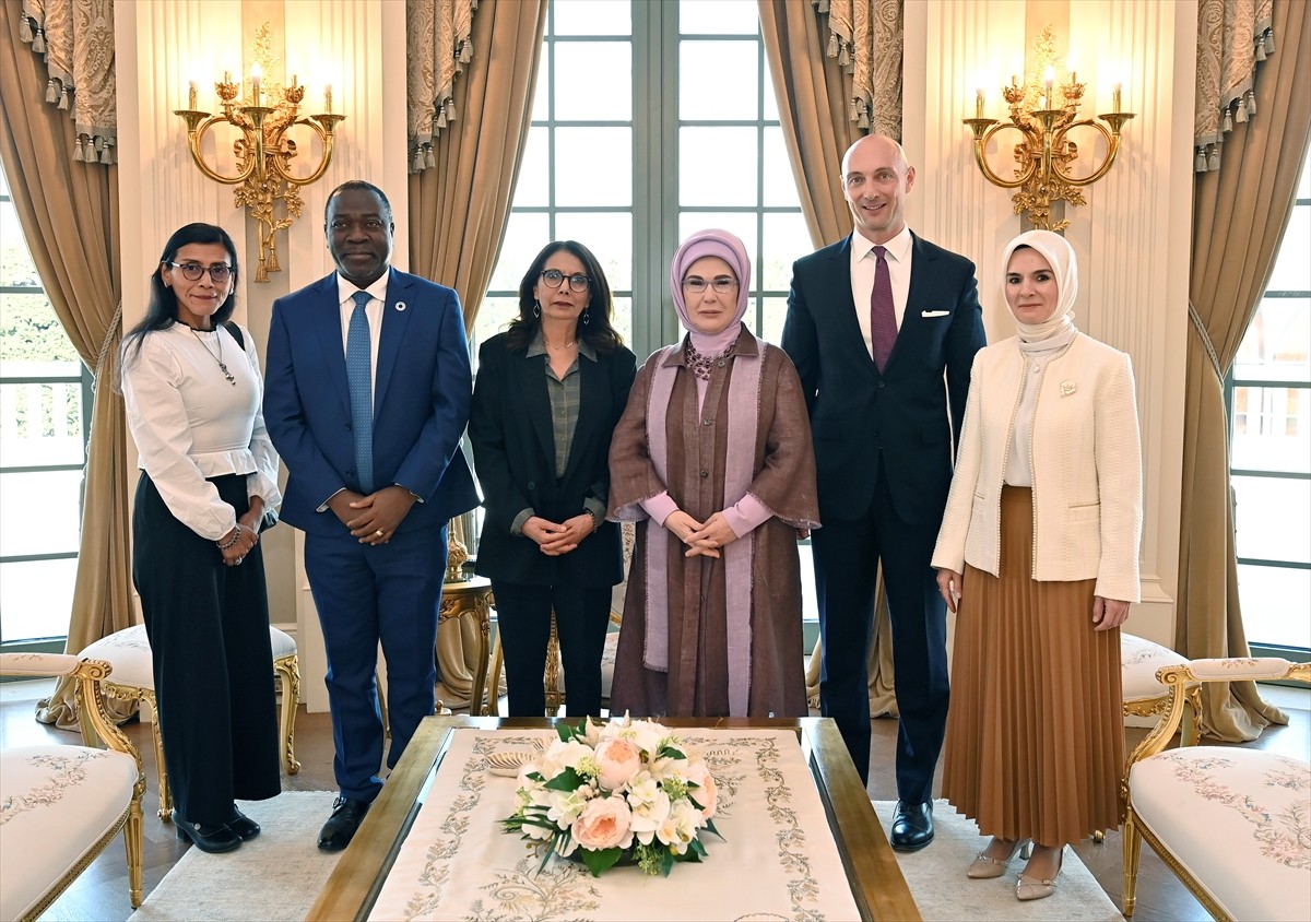 umhurbaşkanı Recep Tayyip Erdoğan'ın eşi Emine Erdoğan, Birleşmiş Milletler (BM) Genel Sekreteri...