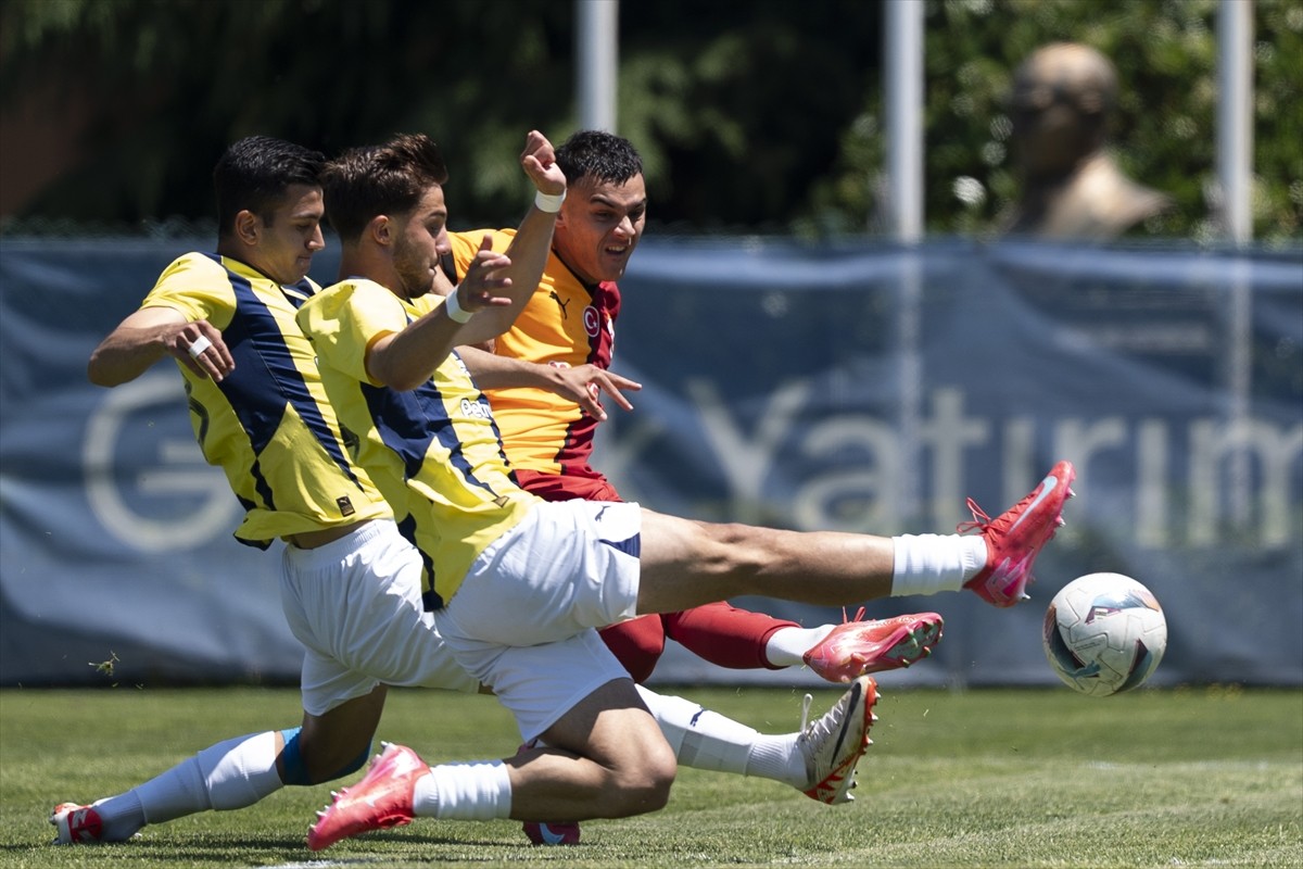 19 Yaş Altı Elit A Ligi 37. hafta maçında Fenerbahçe ile Galatasaray takımları Fenerbahçe Dereağzı...
