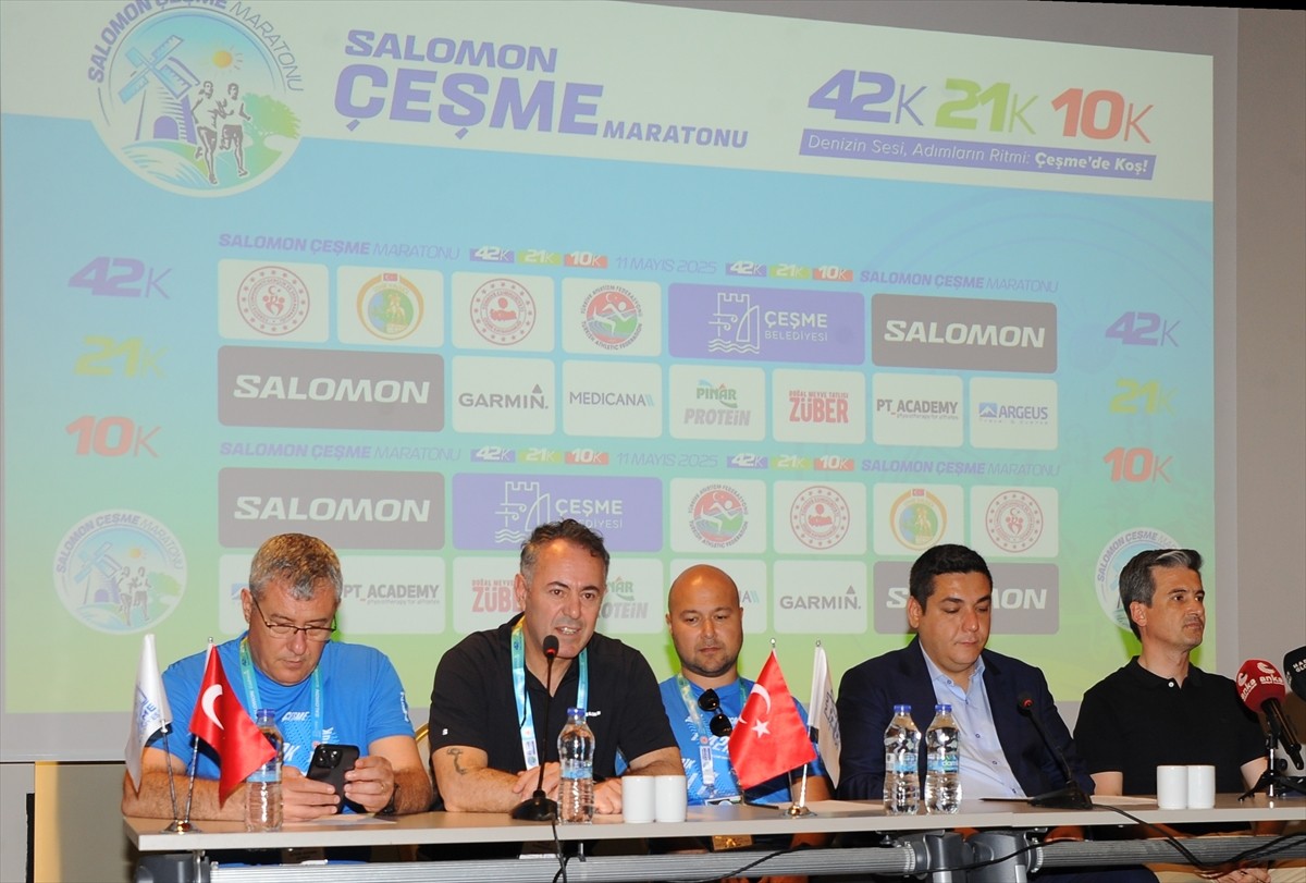 Bu yıl üçüncüsü düzenlenecek Salomon Çeşme Maratonu'nun basın toplantısı gerçekleştirildi. Ilıca...