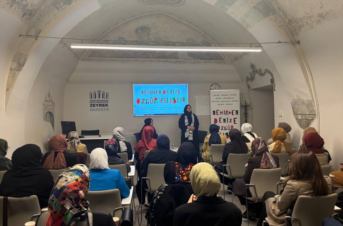 Fatih'te, Filistinlilerin zorunlu göçe tabi tutulduğu Nekbe'nin (Büyük Felaket) 77. yıl dönümü...