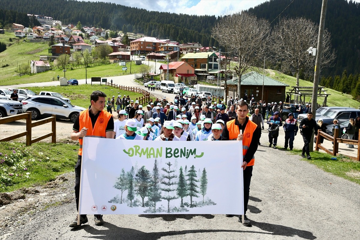 Giresun'un Kulakkaya Yaylası'nda orman yangınlarına yönelik önleyici tedbirler kapsamında "Orman...