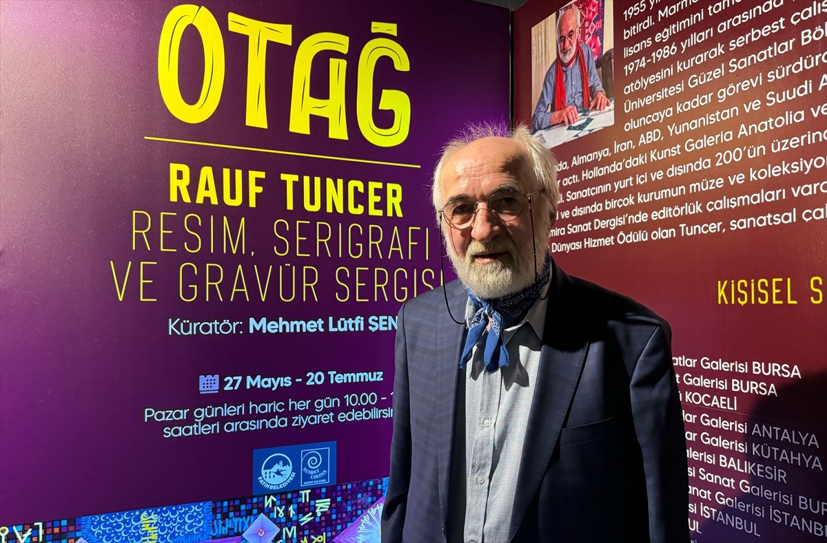 Rauf Tuncer'in resim, serigrafi ve gravür sergisi "Otağ", Fatih Belediyesi Nusret Çolpan Sanat...