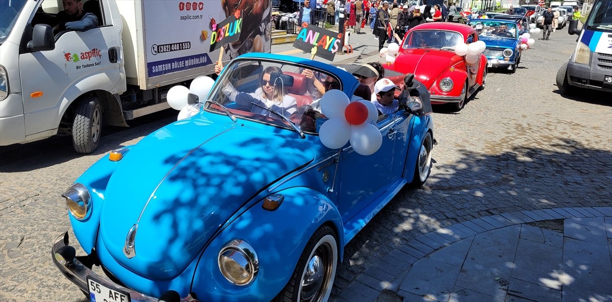 Samsun'da özel gereksinimli öğrenciler, Engelliler Haftası etkinlikleri kapsamında antika...