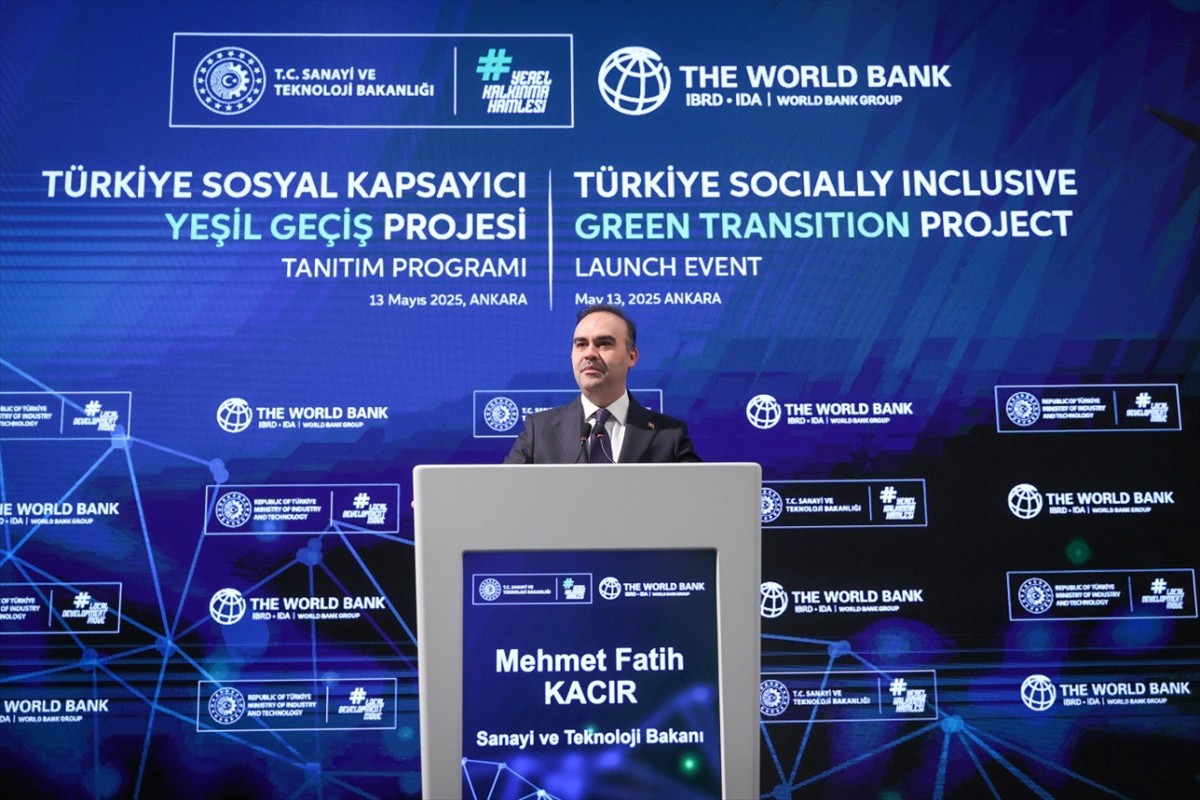 Sanayi ve Teknoloji Bakanı Mehmet Fatih Kacır, 'Türkiye Sosyal Kapsayıcı Yeşil Geçiş Projesi...