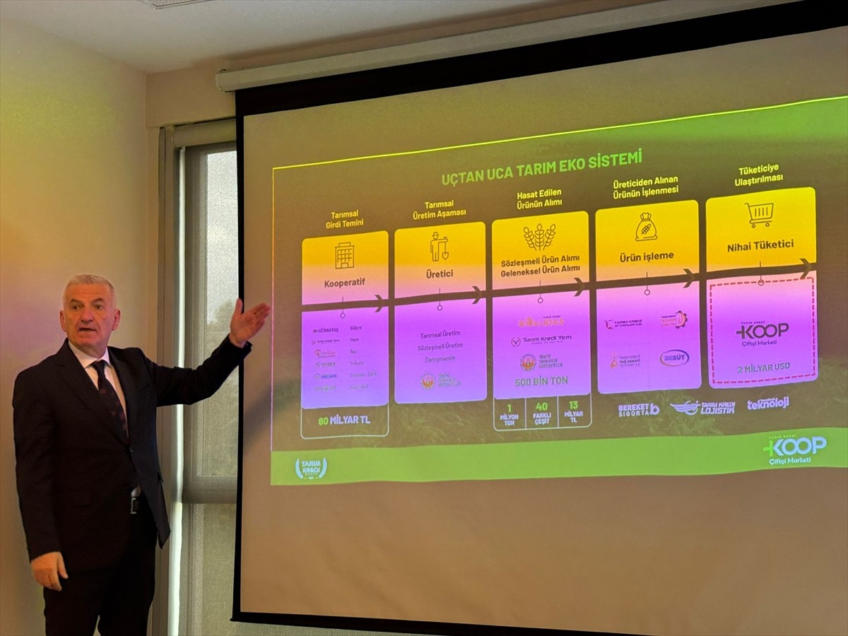 TK KOOP Genel Müdürü Varol Halepli, genel müdürlükte basın mensuplarına yaptığı açıklamada...