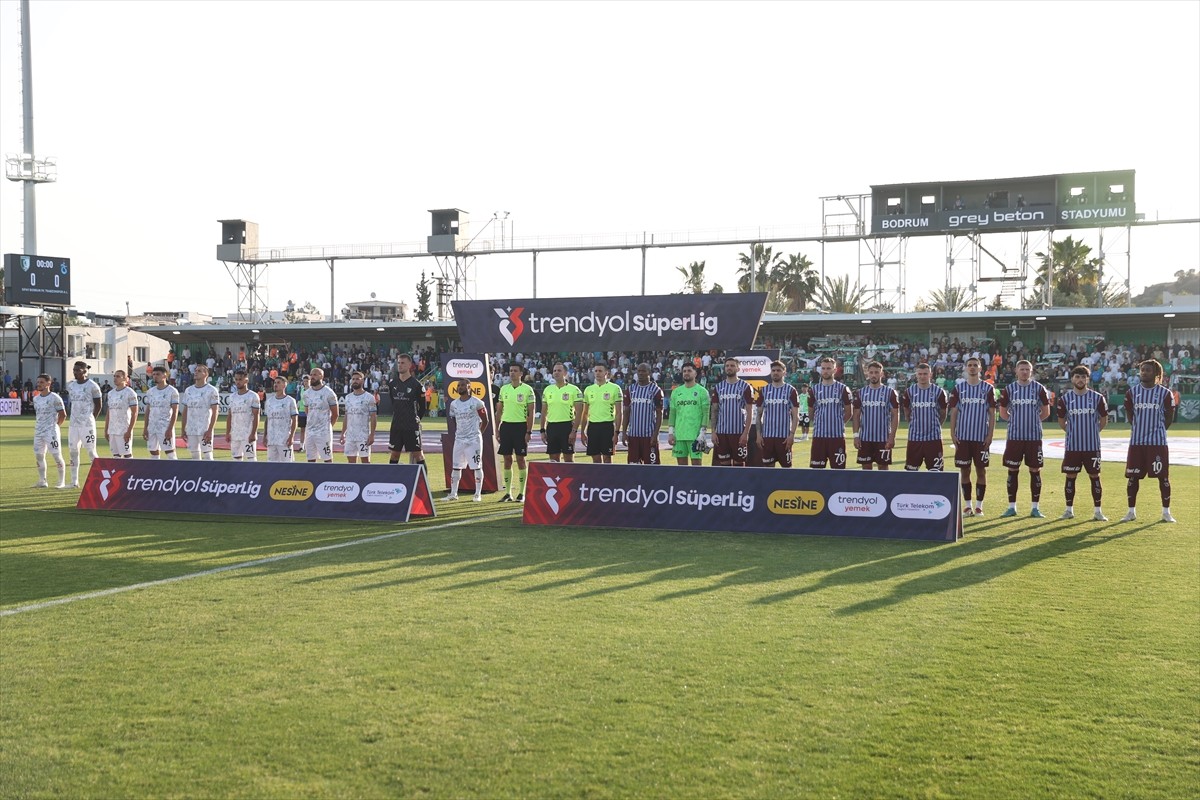 Trendyol Süper Lig’in 36. haftasında Sipay Bodrum FK ile Trabzonspor, Grey Beton Bodrum...