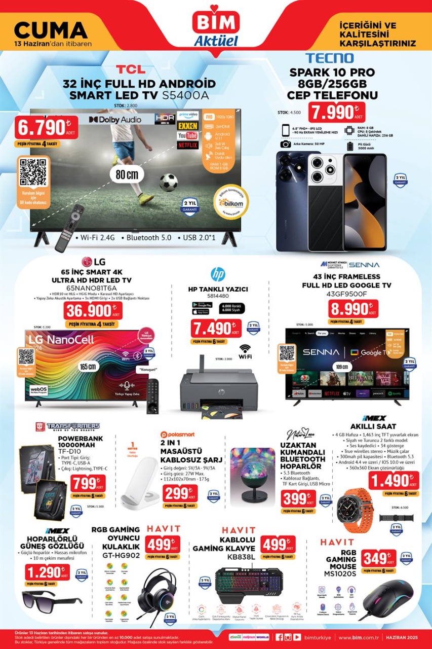 4K Televizsyonda Kaçırılmayacak Fırsat! 4K Tercih Etmeyenler İçin FULL HD LED TV de indirimde!