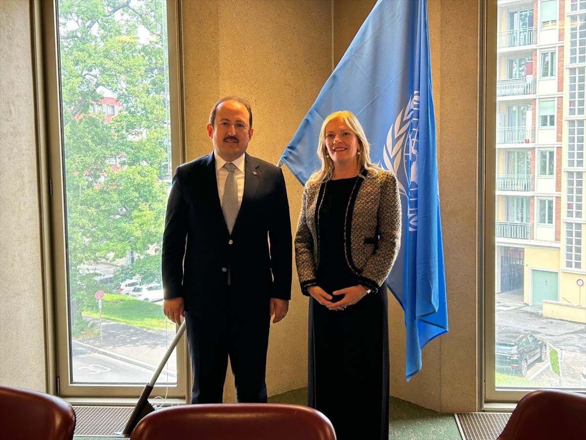 Afet ve Acil Durum Yönetimi (AFAD) Başkanı Ali Hamza Pehlivan (sağ 3), Birleşmiş Milletler Afet...