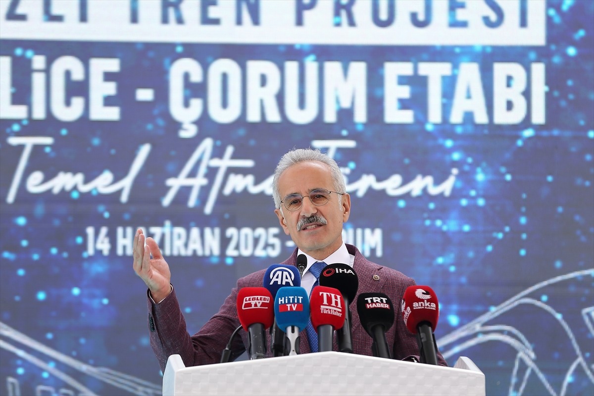 Ankara-Kırıkkale-Çorum-Samsun Hızlı Demiryolu Projesi'nde "Delice-Çorum" etabının temeli...