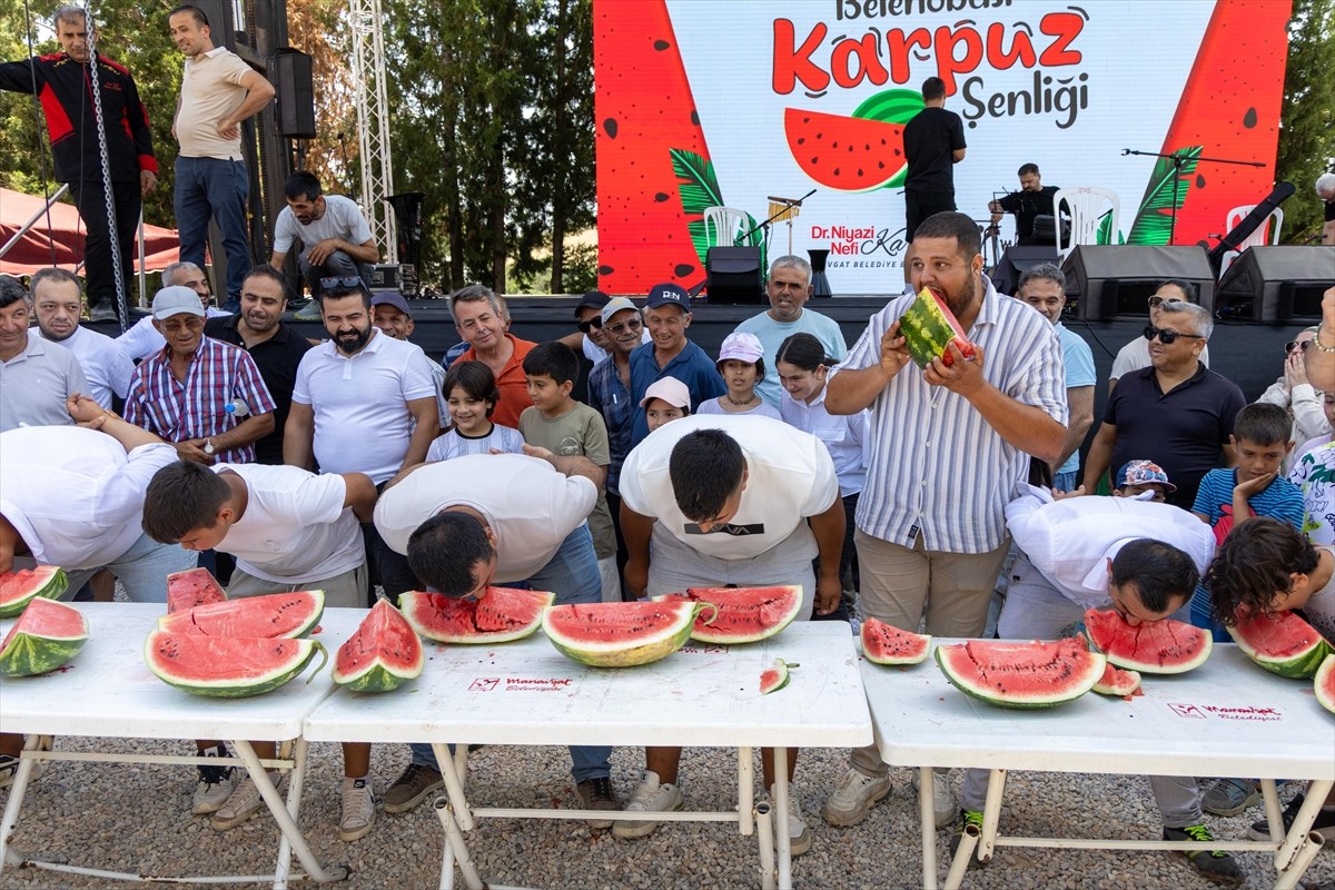 Antalya'nın Manavgat ilçesinde "Belenobası Karpuz Şenliği" düzenlendi. Şenlikte, en iyi karpuz ve...