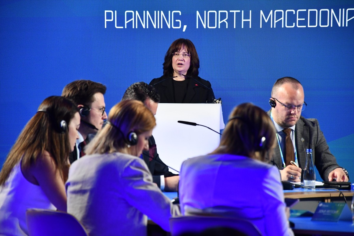 Çevre, Şehircilik ve İklim Değişikliği Bakan Yardımcısı Fatma Varank, Kuzey Makedonya'nın başkenti...