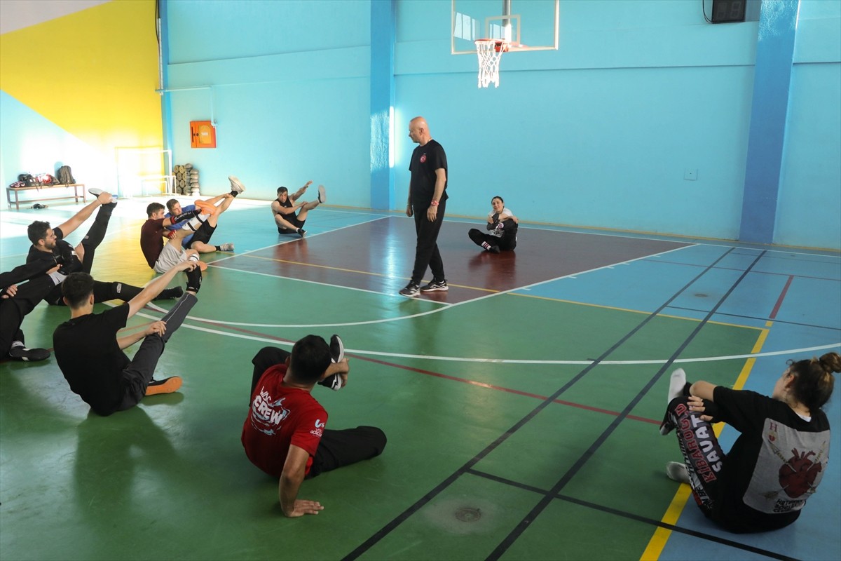 Dünya şampiyonasına hazırlanan Savate Combat Milli Takımı'nın Çankırı'daki kampı devam...