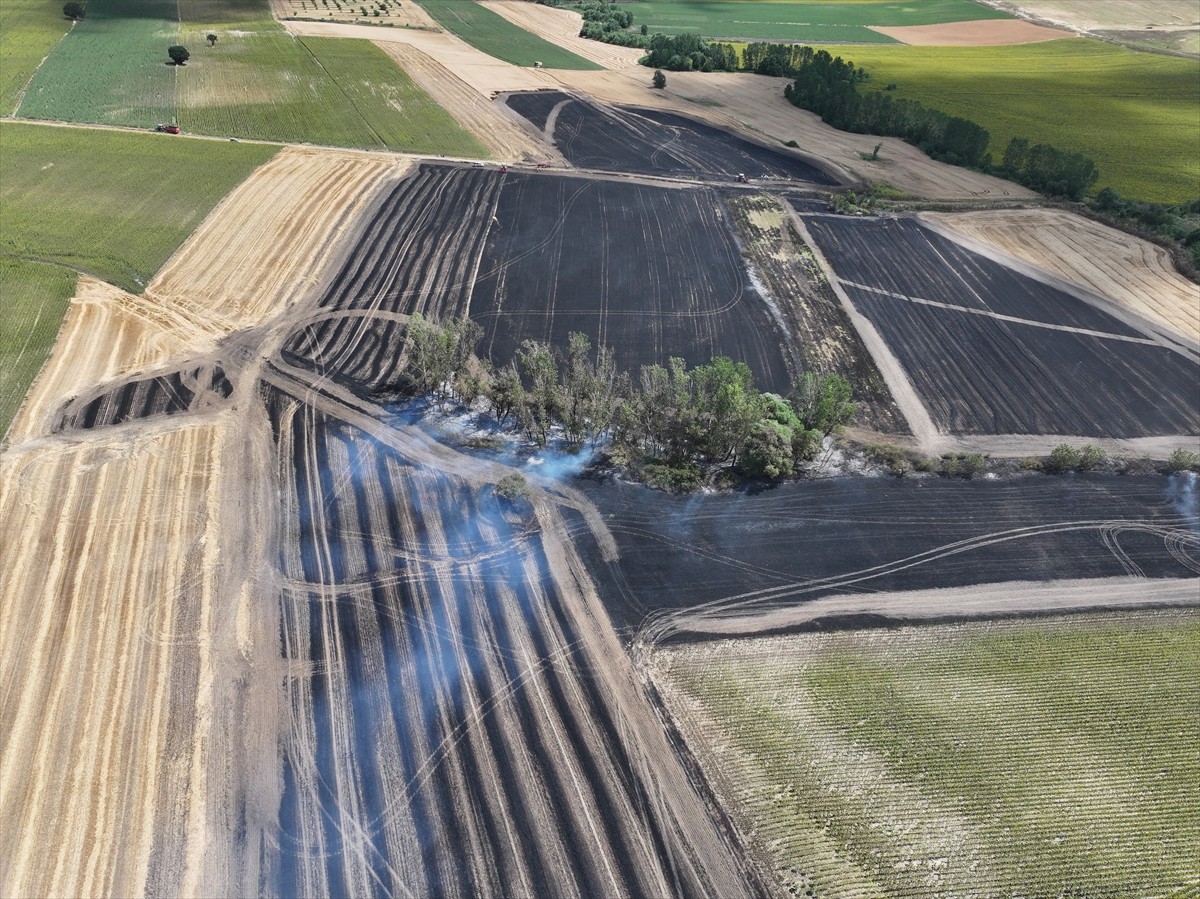 Edirne'nin Havsa ilçesinde buğday tarlasında çıkan yangın itfaiye ekiplerince söndürüldü....