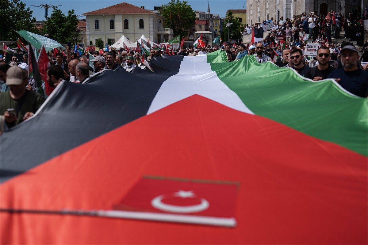 İnsan Hak ve Hürriyetleri (İHH) İnsani Yardım Vakfının öncülüğünde, İsrail'in Mavi Marmara...