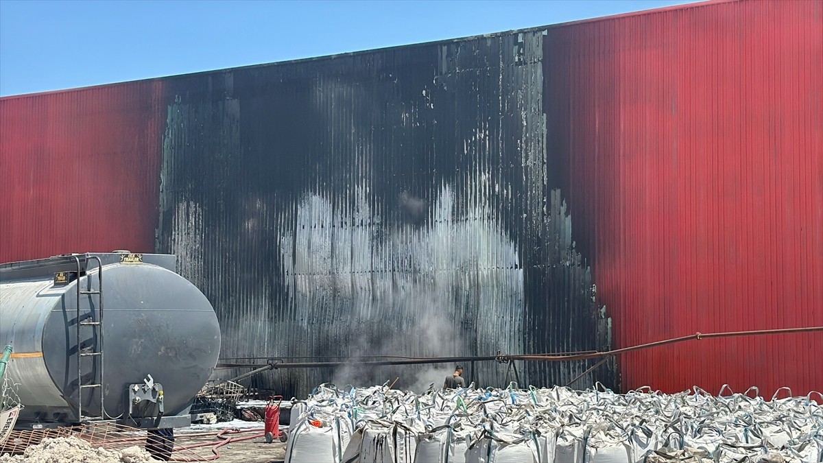 Kocaeli'nin Gebze ilçesinde asfalt fabrikasında çıkan yangın hasara neden oldu.