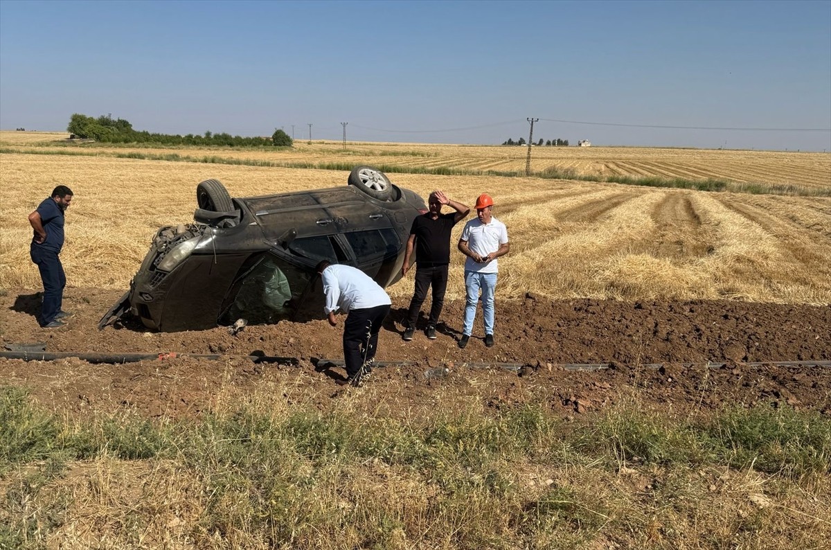 Mardin'in Kızıltepe ilçesinde otomobilin tarlaya devrilmesi sonucu baba ve kızı yaralandı. Kaza...