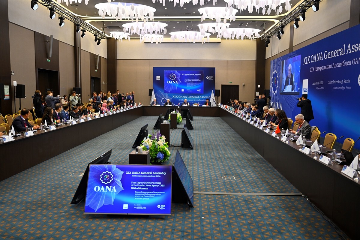 Rusya’nın St. Petersburg şehrinde, Asya-Pasifik Haber Ajansları Birliği (OANA) 19. Genel Kurul...