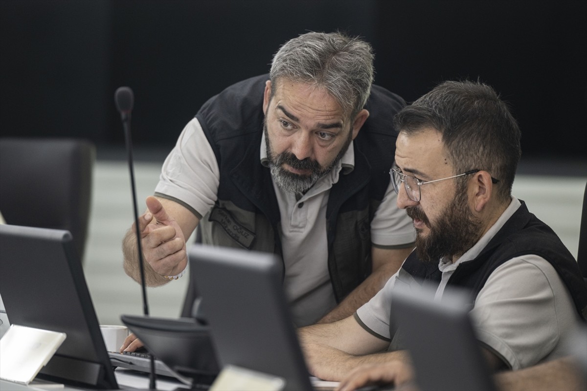 Tarım ve Orman Bakanlığına bağlı Orman Genel Müdürlüğü (OGM) Yangın Yönetim Merkezi, orman...