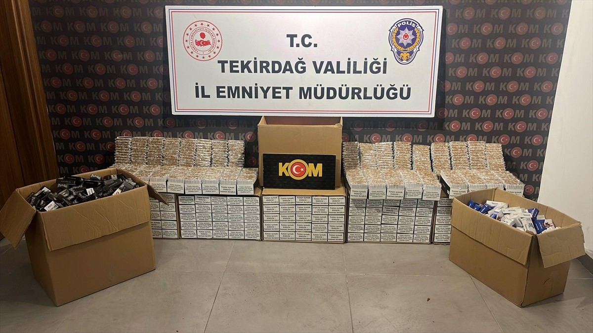 Tekirdağ'da düzenlenen kaçakçılık operasyonunda 5 şüpheli gözaltına alındı.  Adreslerde ve...