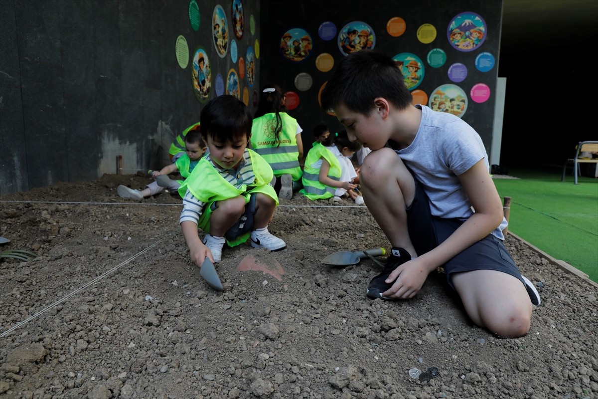 Türkiye Kültür Yolu Festivali'nin dördüncü durağı Samsun'da, miniklerin katılımıyla "arkeolojiyi...