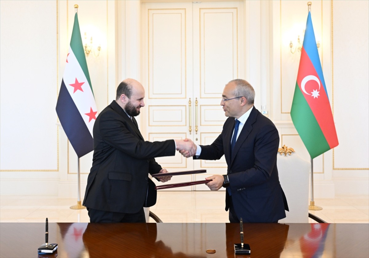 Azerbaycan Devlet Petrol Şirketi (SOCAR) ile Suriye hükümeti arasında mutabakat zaptı imzalandı....