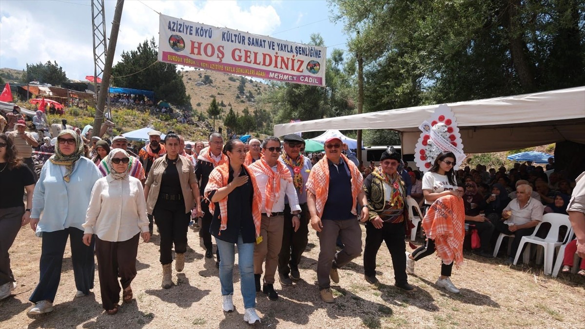 Burdur'da Aziziye Köyü 22. Kültür, Sanat ve Yayla Şenliği düzenlendi. Aziziye Yaylası'nda...
