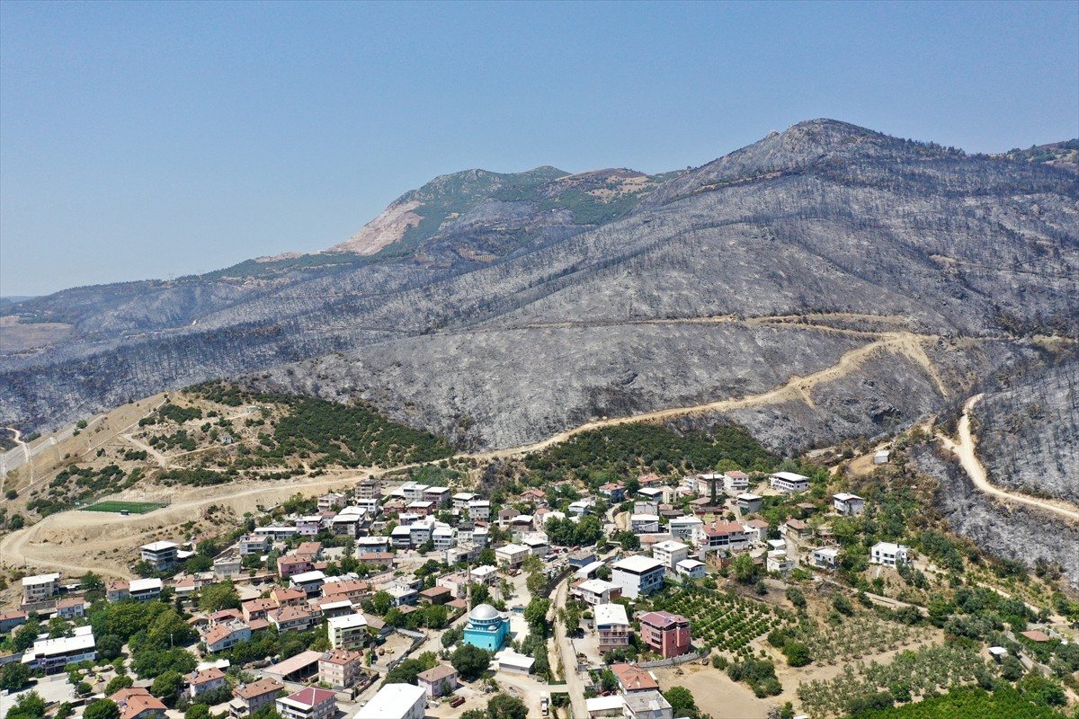 Bursa'nın Gürsu ve Kestel ilçeleri arasında çıkan yangında, çevresindeki orman tamamen yanan ve...
