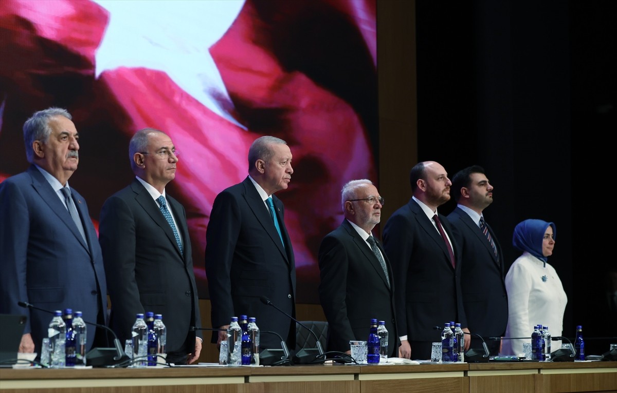 Cumhurbaşkanı ve AK Parti Genel Başkanı Recep Tayyip Erdoğan, partisinin genel merkezinde...