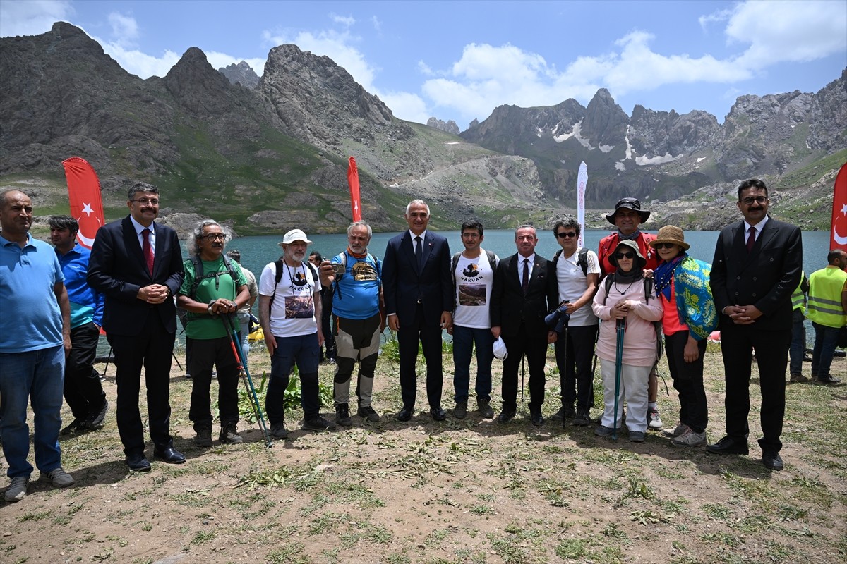Kültür ve Turizm Bakanı Mehmet Nuri Ersoy, Hakkari'deki programları kapsamında Yüksekova ilçesinde...