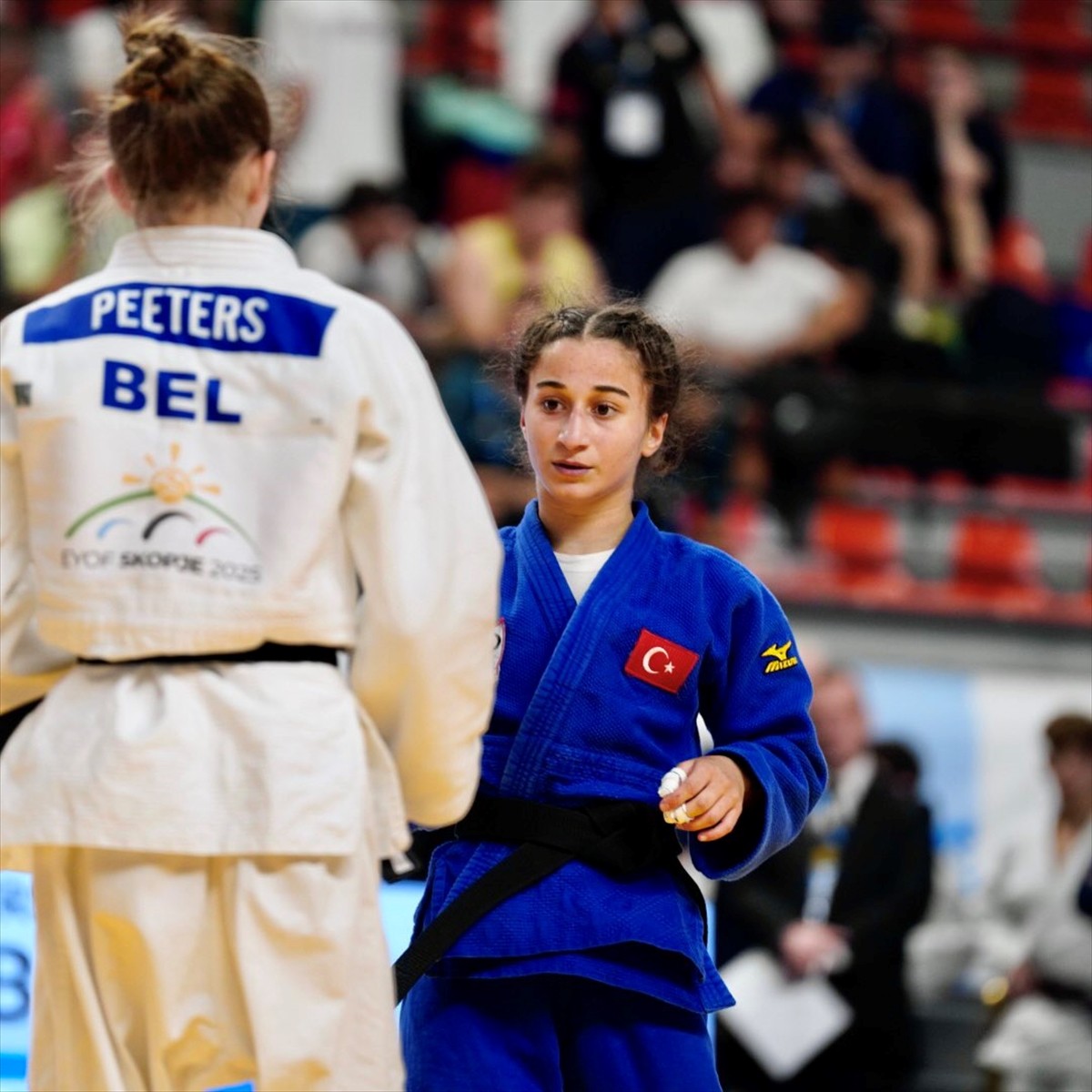 Milli judocu Yağmur Yılmaztürk, Kuzey Makedonya'da düzenlenen 18. Avrupa Gençlik Olimpik Yaz...