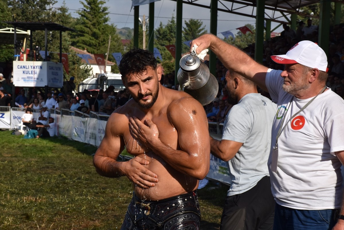 Ordu'da düzenlenen "917. Geleneksel Aybastı Perşembe Yaylası Ordulu Mustafa Pehlivan Yağlı Güreş...