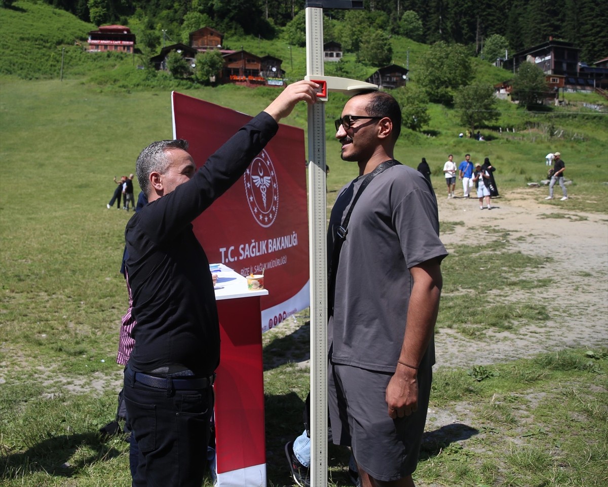 Rize'nin Çamlıhemşin ilçesine bağlı dünyaca ünlü Ayder Yaylası'nda, "İdeal Kilonu Öğren, Sağlıklı...