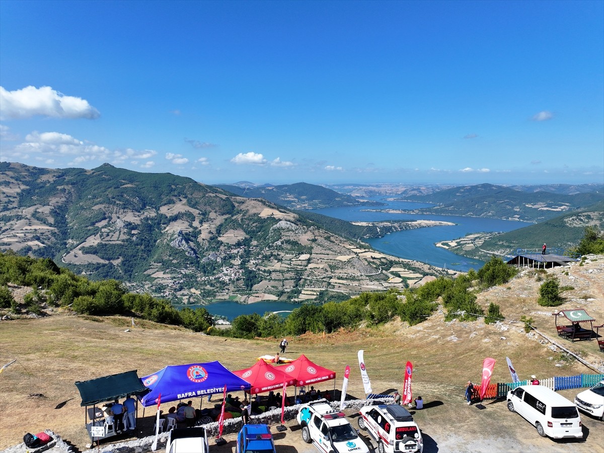 Samsun'un Bafra ilçesinde düzenlenen Uluslararası Kapıkaya Doğa Sporları ve Kültür Festivali...