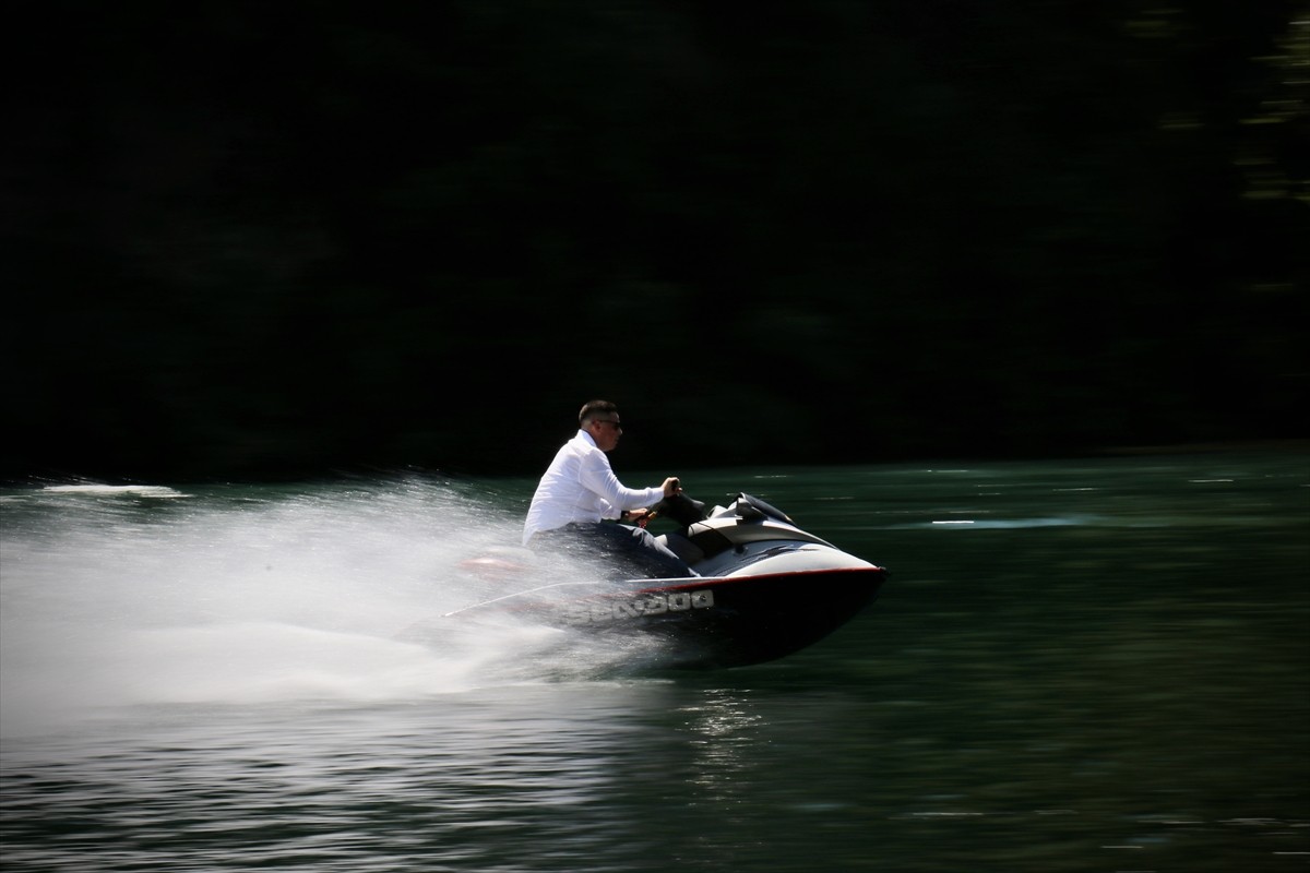 Samsun'un Bafra ilçesinde düzenlenen Uluslararası Kapıkaya Doğa Sporları ve Kültür Festivali...