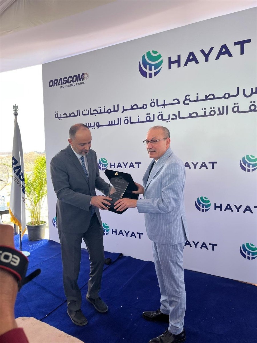 Türk şirketi Hayat Kimya, Mısır'ın Süveyş vilayetine bağlı Ain Sokhna bölgesindeki yerleşkesinde...