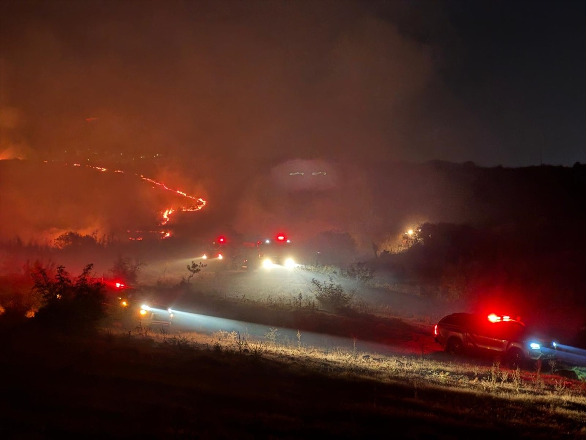 Balıkesir'in merkez Altıeylül ilçesindeki otluk ve makilik alanda çıkan yangın, kontrol altına...