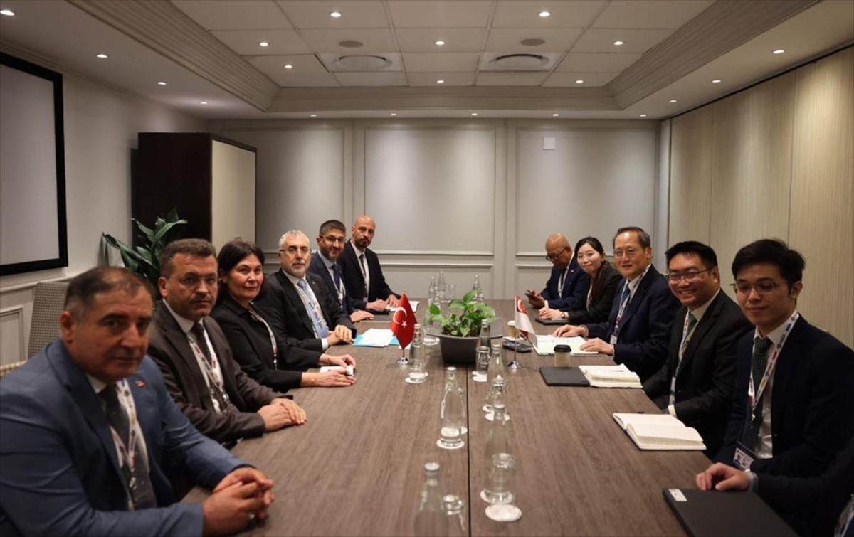 Çalışma ve Sosyal Güvenlik Bakanı Vedat Işıkhan (sol 4), G20 Çalışma ve İstihdam Bakanları...